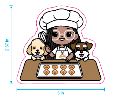 Thee Baker + Treat Tasters Sticker